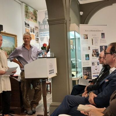 Renate Knauer und Ingo Warnke, Vorsitzende des Vereines Kunst- und Kultulandschaften e.V.